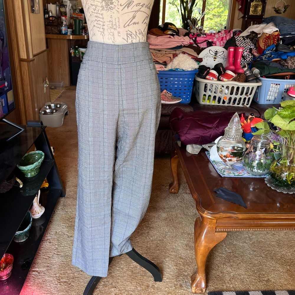 Women’s Kim Rogers pen striped pull on straight 16 short pants.